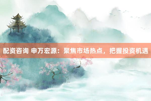 配资咨询 申万宏源：聚焦市场热点，把握投资机遇