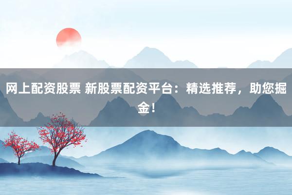 网上配资股票 新股票配资平台：精选推荐，助您掘金！
