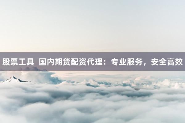 股票工具  国内期货配资代理：专业服务，安全高效